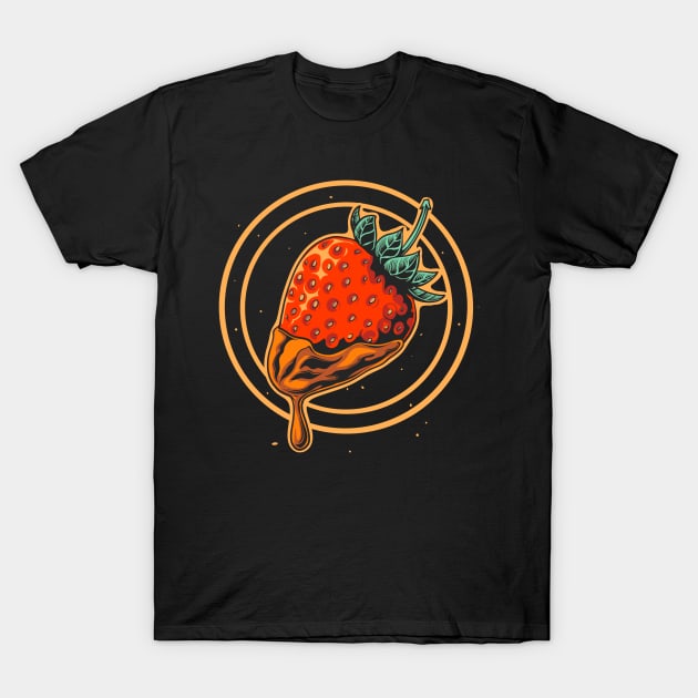 Melting strawberry T-Shirt by phsycartwork